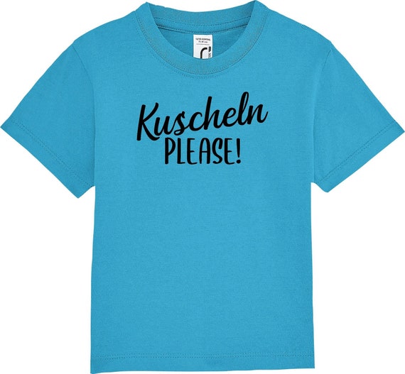Kinder Baby Shirt Kleinkind  "Kuscheln please!"