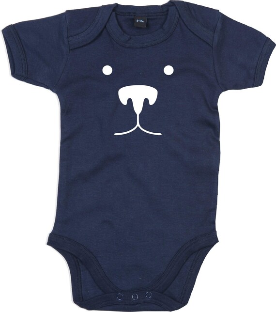 kleckerliese Baby Body "Tiere Bär Braunbär Bear" Babybody Strampler Jungen Mädchen Kurzarm