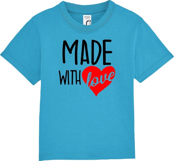 Kinder Baby Shirt Kleinkind  "Made with Love"