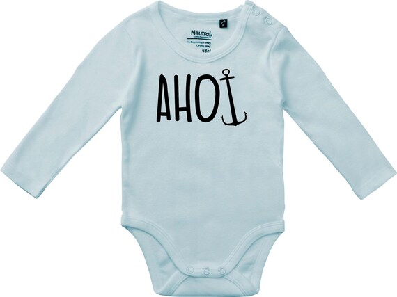 Langarm Babybody Body "Ahoi" Fair Wear