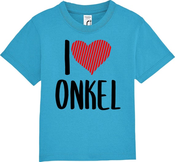 Kinder Baby Shirt Kleinkind  "I Love Onkel"