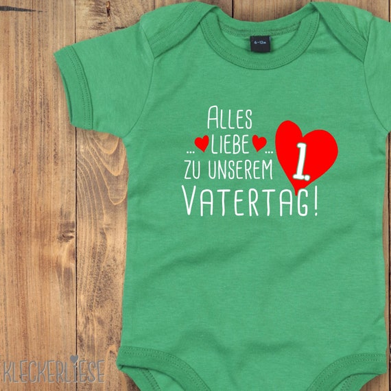 Baby Body Father's Day "Happy Father's Day Dad" Baby Body Romper Boys Girls Short Sleeve