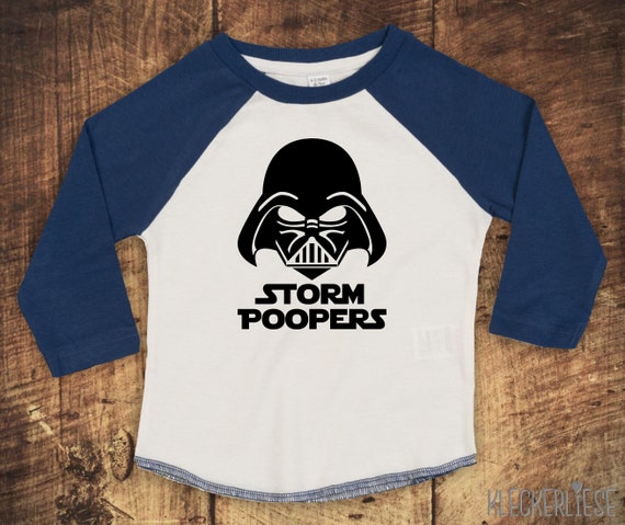 Kleckerliese Baby Kinder T-Shirt Langarmshirt  "Storm Poopers" Raglan-Ärmel Jungen Mädchen