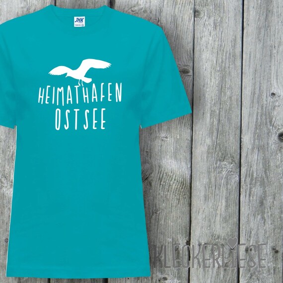 Kinder T-Shirt "Heimathafen Ostsee Möwe" Shirt Jungen Mädchen Baby Kind