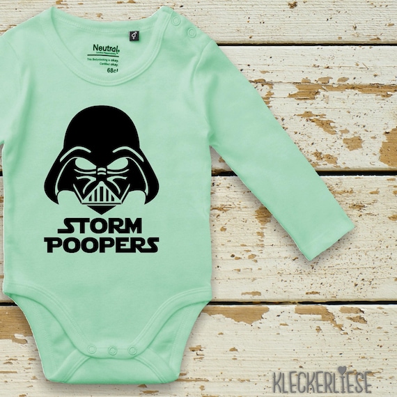 Long sleeve baby bodysuit "STORM POOPERS" Fair Wear baby boys girls