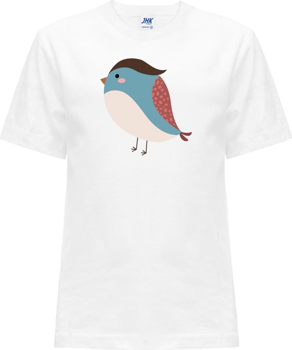Kleckerliese Baby Kinder T-Shirt "Vogel" Kurzarm Sprüche Jungen Mädchen Shirt Nicki mit Aufdruck Motiv