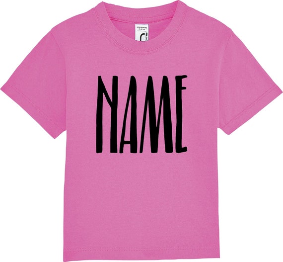 kleckerliese Kinder Baby Shirt Kleinkind "Wunschname Name Wunschtext" mit Wunschnamen Jungen Mädchen T-Shirt