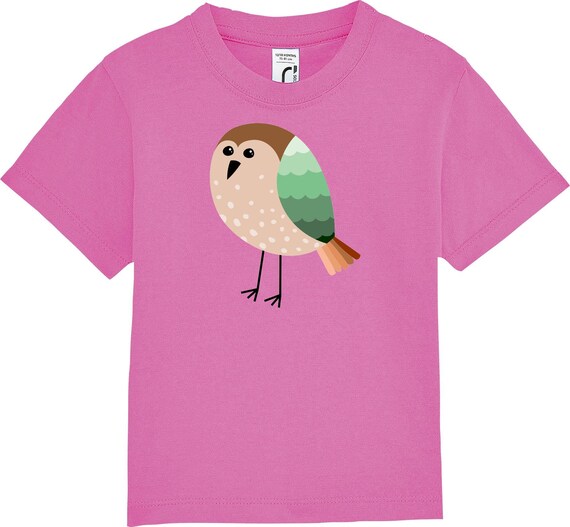 kleckerliese Kinder Baby Shirt Kleinkind  "Vogel" Jungen Mädchen T-Shirt