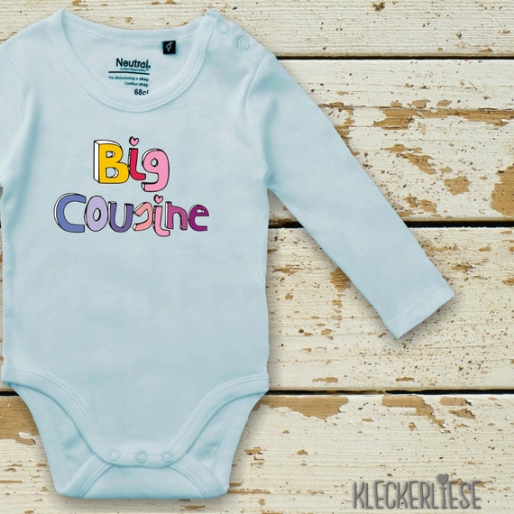 Spills Long Sleeve Babybody "Big Cousine" Baby Body Boys Girls Longsleeve Fair Wear