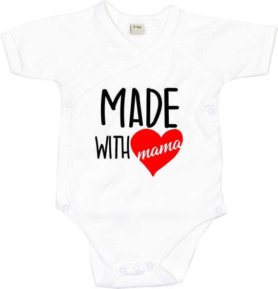 Wickel Baby Body "Made with Mama" Babybody Strampler