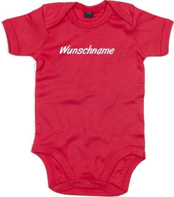 kleckerliese Baby Body "Wunschname Name Wunschtext" Babybody Strampler Jungen Mädchen Kurzarm