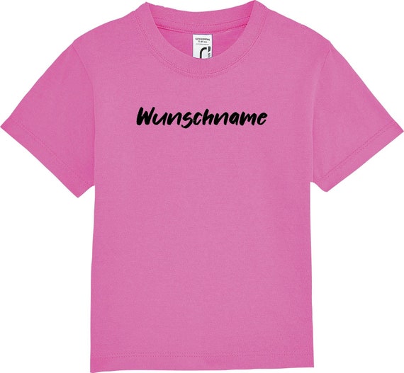 kleckerliese Kinder Baby Shirt Kleinkind "Wunschname Name Wunschtext" mit Wunschnamen Jungen Mädchen T-Shirt