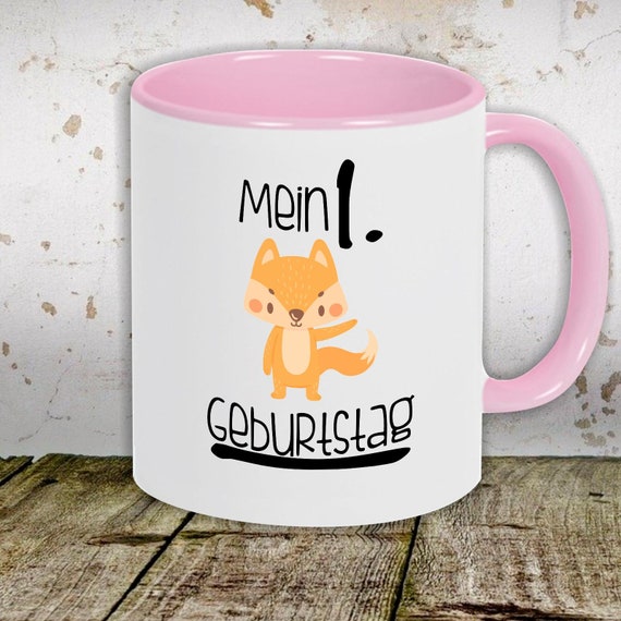 Kaffeetasse Tasse Motiv "Mein 1. Geburtstag Fuchs" Tasse Teetasse Milch Kakao