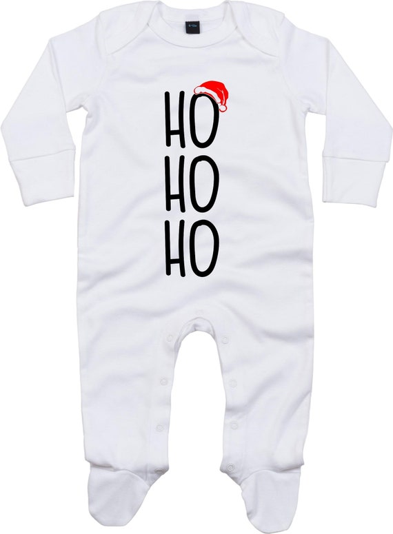 Kleckerliese Baby Schlafanzug "Ho Ho Ho Weihnachten" Sleepsuit Jungen Mädchen