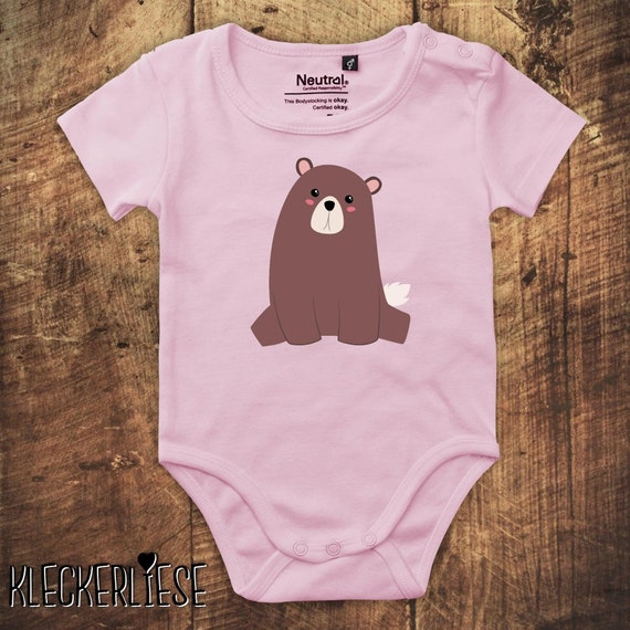 kleckerliese Babybody Body "Bär" Fair Wear