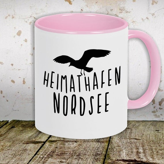 Kaffeetasse Tasse Motiv "Heimathafen Nordsee Möwe" Tasse Teetasse Milch Kakao