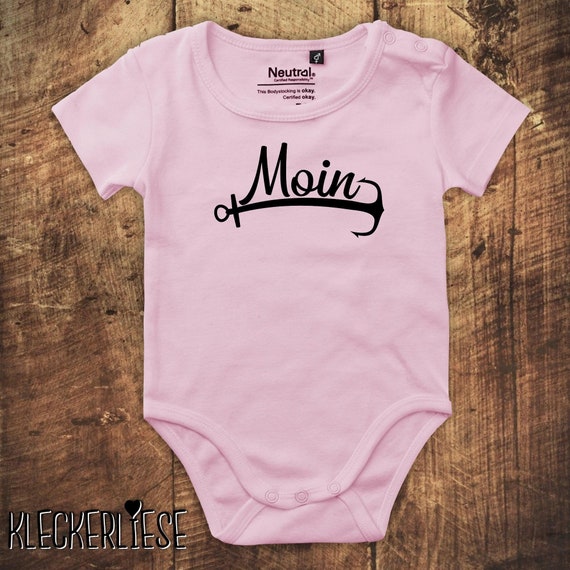 kleckerliese Babybody Body "Moin Anker Meer Heimat" Fair Wear