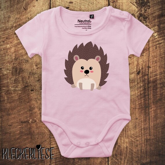 kleckerliese Babybody Body "Igel" Fair Wear