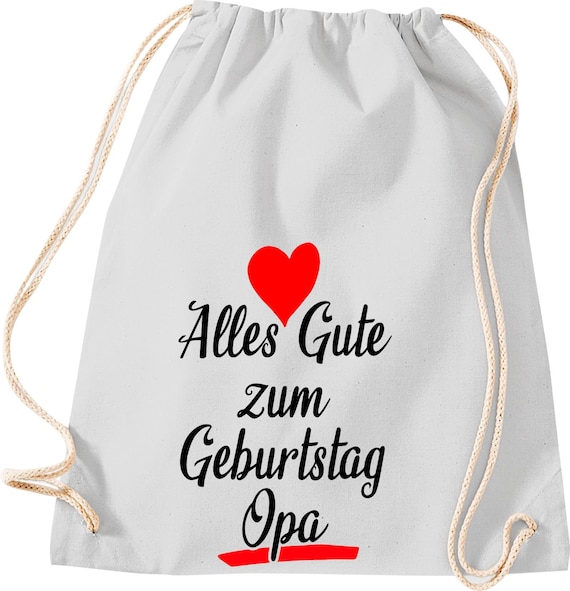 Turnbeutel Alles Gute zum Geburtstag Opa Gymsack Tasche