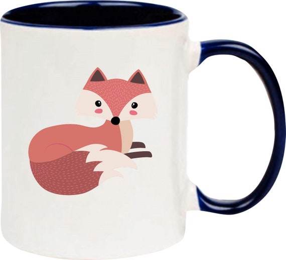 kleckerliese Kindertasse Teetasse Tasse Motiv Fuchs Tiermotive Tiere mit Wunschnamen Cup Becher