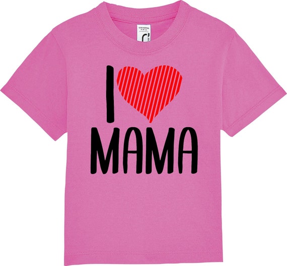 Kinder Baby Shirt Kleinkind  "I Love Mama"