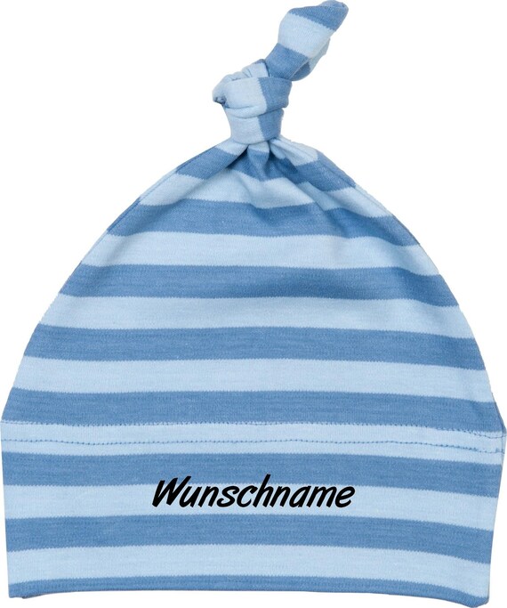 Kleckerliese Baby Mütze mit Wunschtext "Wunschname Name Wunschtext" Mützchen Hut Kopfbedeckung mit Aufdruck Motiv