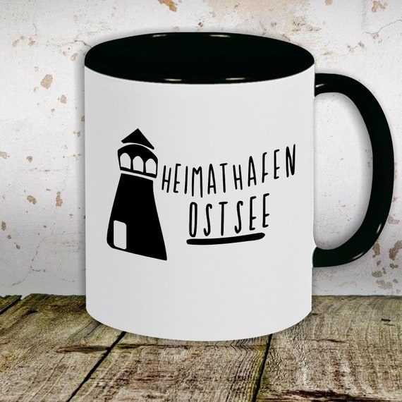 Kaffeetasse Tasse Motiv "Heimathafen Ostsee Leuchtturm" Tasse Teetasse Milch Kakao