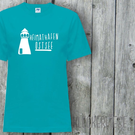 Kinder T-Shirt "Heimathafen Ostsee Leuchtturm" Shirt Jungen Mädchen Baby Kind