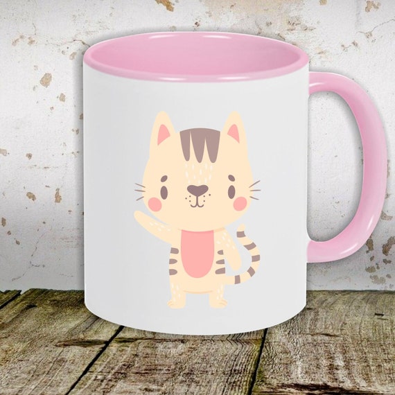 Kaffeetasse Tasse Motiv "Tiermotiv Katze Mietze Cat" Tasse Teetasse Milch Kakao