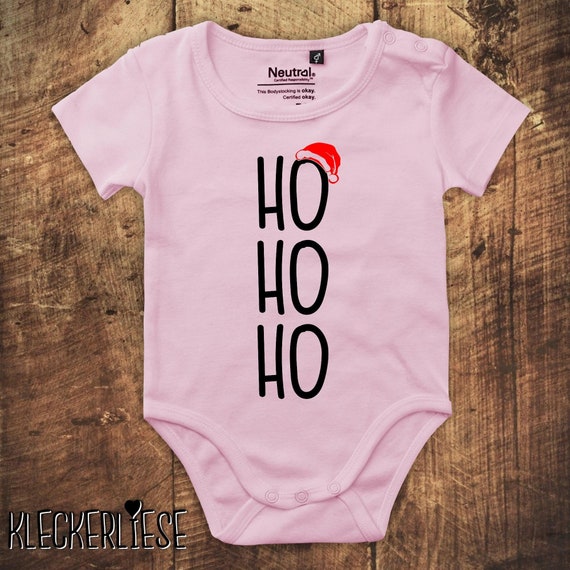 kleckerliese Babybody Body "Ho Ho Ho Weihnachten" Fair Wear