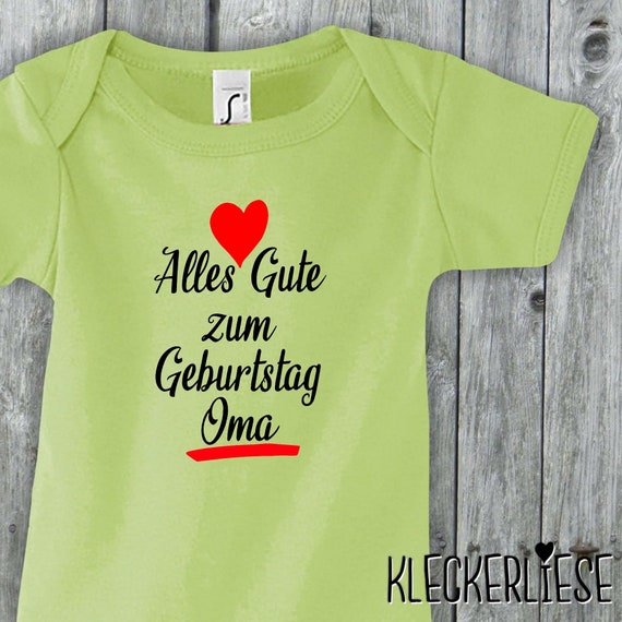 Baby Body "Alles Gute zum Geburtstag Oma"