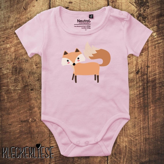 kleckerliese Babybody Body "Fuchs" Fair Wear