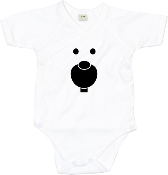 kleckerliese Wickel Baby Body "Tiere Hase Häschen Rabbit Bunny" Babybody Strampler Wickelbody Organic Kimono Kurzarm