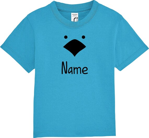 kleckerliese Kinder Baby Shirt Kleinkind "Tiere Küken Huhn Wunschname" mit Wunschnamen Jungen Mädchen T-Shirt