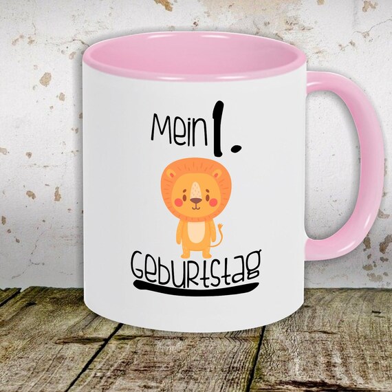 Kaffeetasse Tasse Motiv "Mein 1. Geburtstag Löwe" Tasse Teetasse Milch Kakao