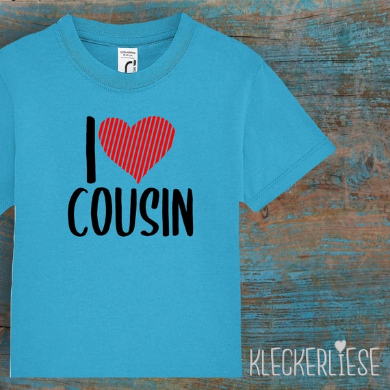 Kinder Baby Shirt Kleinkind  "I Love Cousin"