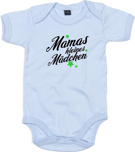 kleckerliese Baby Body "Mamas kleines Mädchen" Babybody Strampler Jungen Mädchen Kurzarm