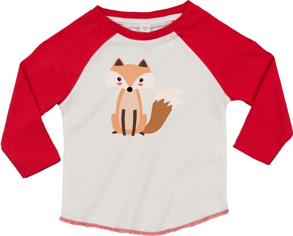 Kleckerliese Baby Kinder T-Shirt Langarmshirt  "Fuchs" Raglan-Ärmel Jungen Mädchen