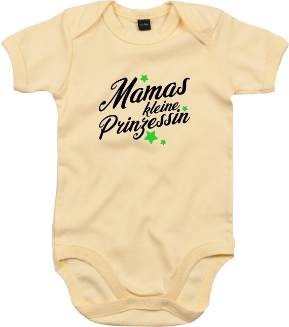 kleckerliese Baby Body "Mamas kleine Prinzessin" Babybody Strampler Jungen Mädchen Kurzarm