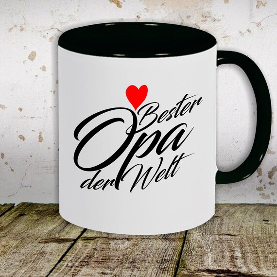 kleckerliese Kaffeetasse Tasse Motiv "Bester Opa der Welt" Tasse Teetasse Milch Kakao