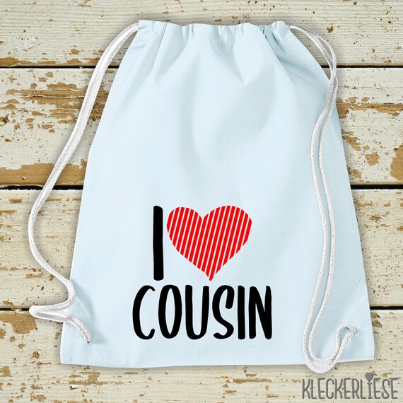 Turnbeutel I love Cousin Gymsack Tasche