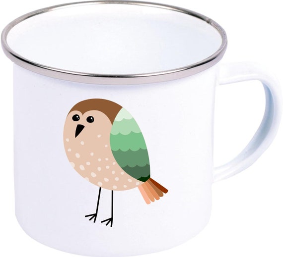 kleckerliese Emaille Kindertasse Teetasse Tasse Motiv Hase Tiermotive Tiere mit Wunschnamen Camping Zelten Retro Becher