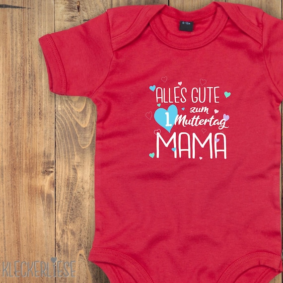 Baby Body "Alles Liebe zum 1. Muttertag Mama" Bodysuit viele Farben Babybody