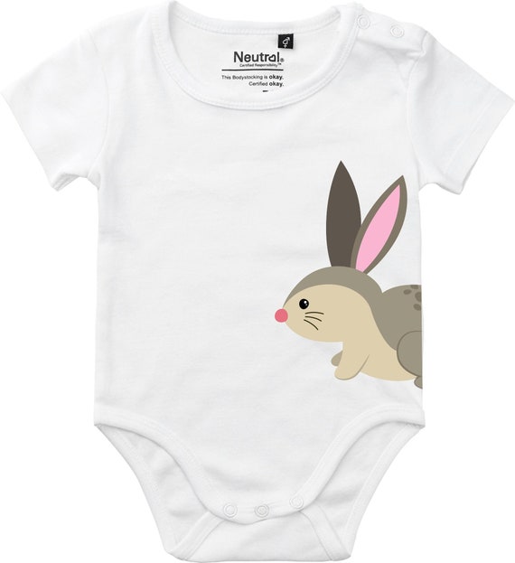 kleckerliese Babybody Body "Hase" Fair Wear