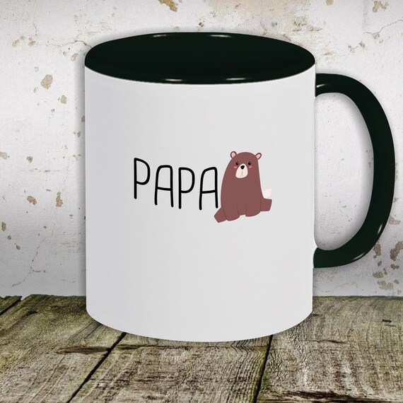kleckerliese coffee cup cup motif "Papabär Papa Bär", cup teacup milk cocoa