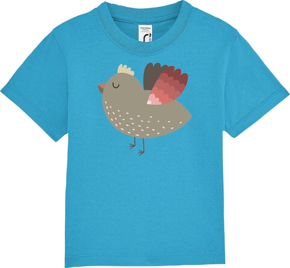 kleckerliese Kinder Baby Shirt Kleinkind  "Vogel" Jungen Mädchen T-Shirt