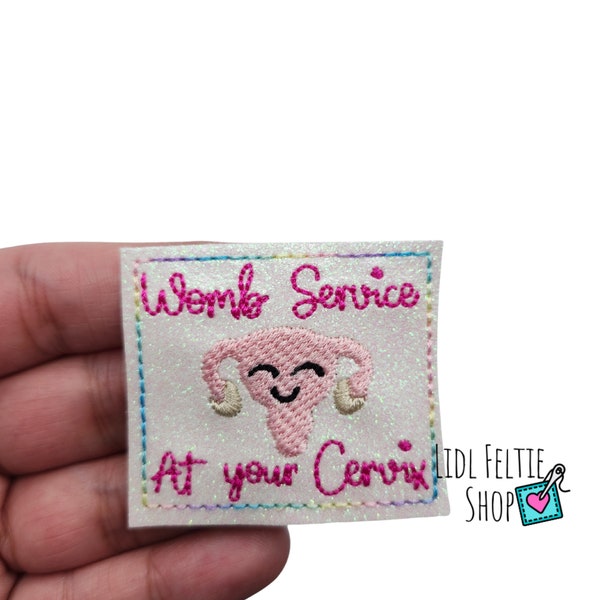 Womb Service | Labor and Delivery Felties | Medical Felties- Set of 4 or 8 Felties | Uncut Felties