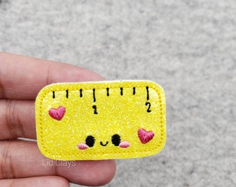 Ruler Felties| School Felties | Set of 4 or 8 Felties | Uncut Felties