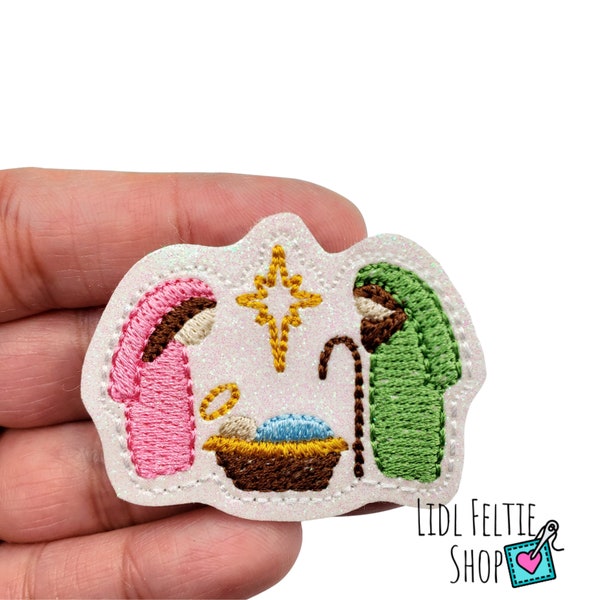 Jesus Nativity Felties | Christmas Felties | Holiday Felties |Set of 4 or 8 Felties- Uncut Felties