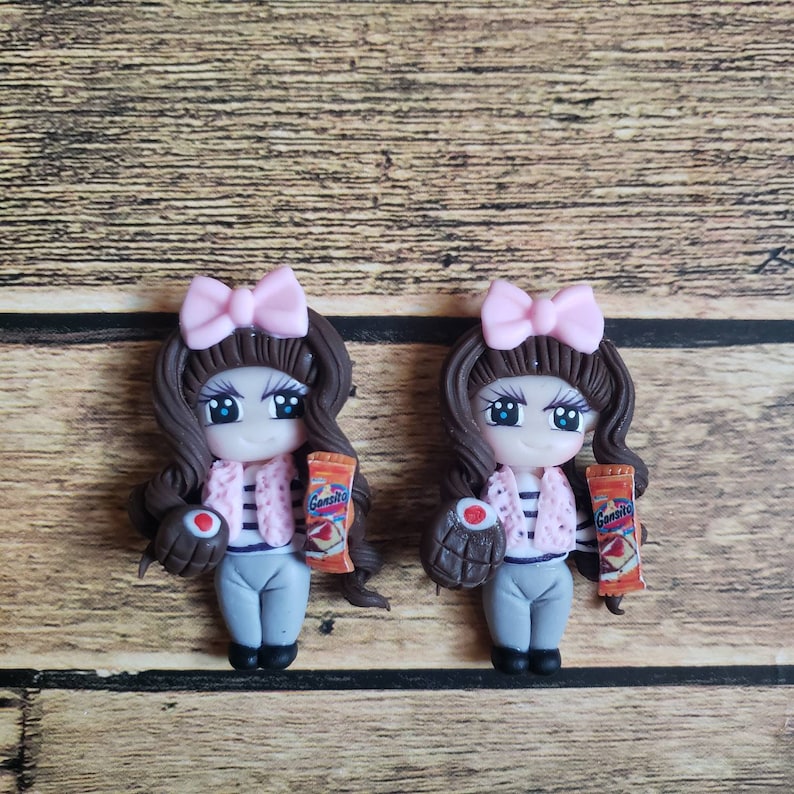 Gansito Claydolls for Bows Jewelry Making Set of 2